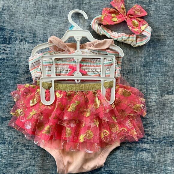 NWT! Baby Starters Seahorse 4 Piece Set 6 Months - Picture 6 of 7